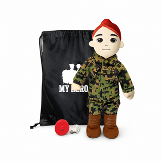 Marine Daddy Doll | Military Doll & Marine Doll | Recordable Female Fair Red