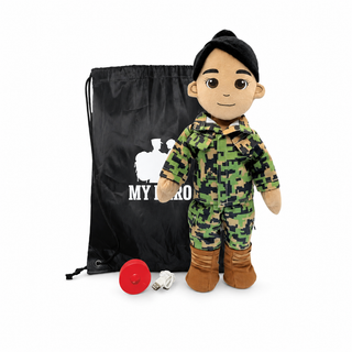 Marine Daddy Doll | Military Doll & Marine Doll | Recordable Female Tan Black