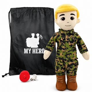 Marine Daddy Doll | Military Doll & Marine Doll | Recordable Male Fair Blonde