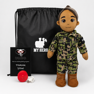 Navy Daddy Doll | Military Doll & Sailor Doll | Recordable Female Tan Brown