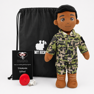 Navy Daddy Doll | Military Doll & Sailor Doll | Recordable Male Dark Black