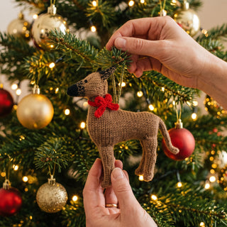 Great Dane Dog Hand Knit Christmas Ornament