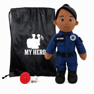 Paramedic Doll & EMT Doll | Recordable First Responder Gift Female Dark Black