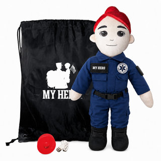 Paramedic Doll & EMT Doll | Recordable First Responder Gift Female Fair Red