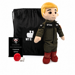 Pilot Daddy Doll | Military Doll in Flight Suit | Recordable Male Fair Blonde