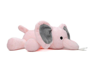 Pink Baby Elephant Pacifier Holder – Elephant Stuffed Animal 7"