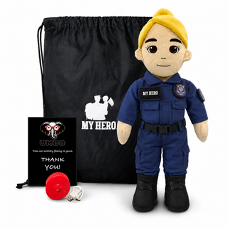 Police Doll | Police Officer Doll & Recordable Plush Female Fair Skin Blonde