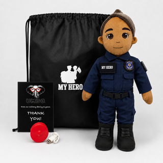 Police Doll | Police Officer Doll & Recordable Plush Female Tan Skin Brown