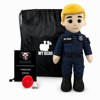 Police Doll | Police Officer Doll & Recordable Plush Male Fair Skin Blonde