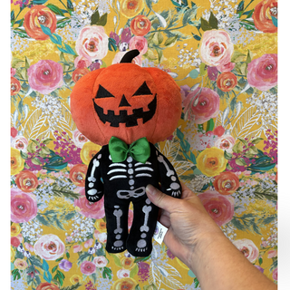 Pumpkin Head Skeleton 12" Plush