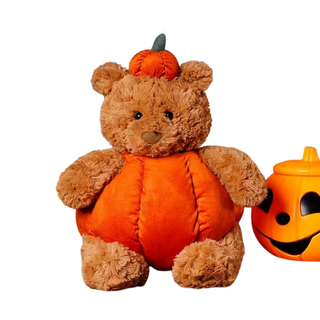 Cute Pumpkin Teddy Bear - Plushie Depot