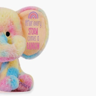 Rainbow Elephant Stuffed Animal – Stuff Animal Plush Toy 9"