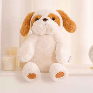 Cute Fluffy Puppy Plushies Beige Plushie Depot