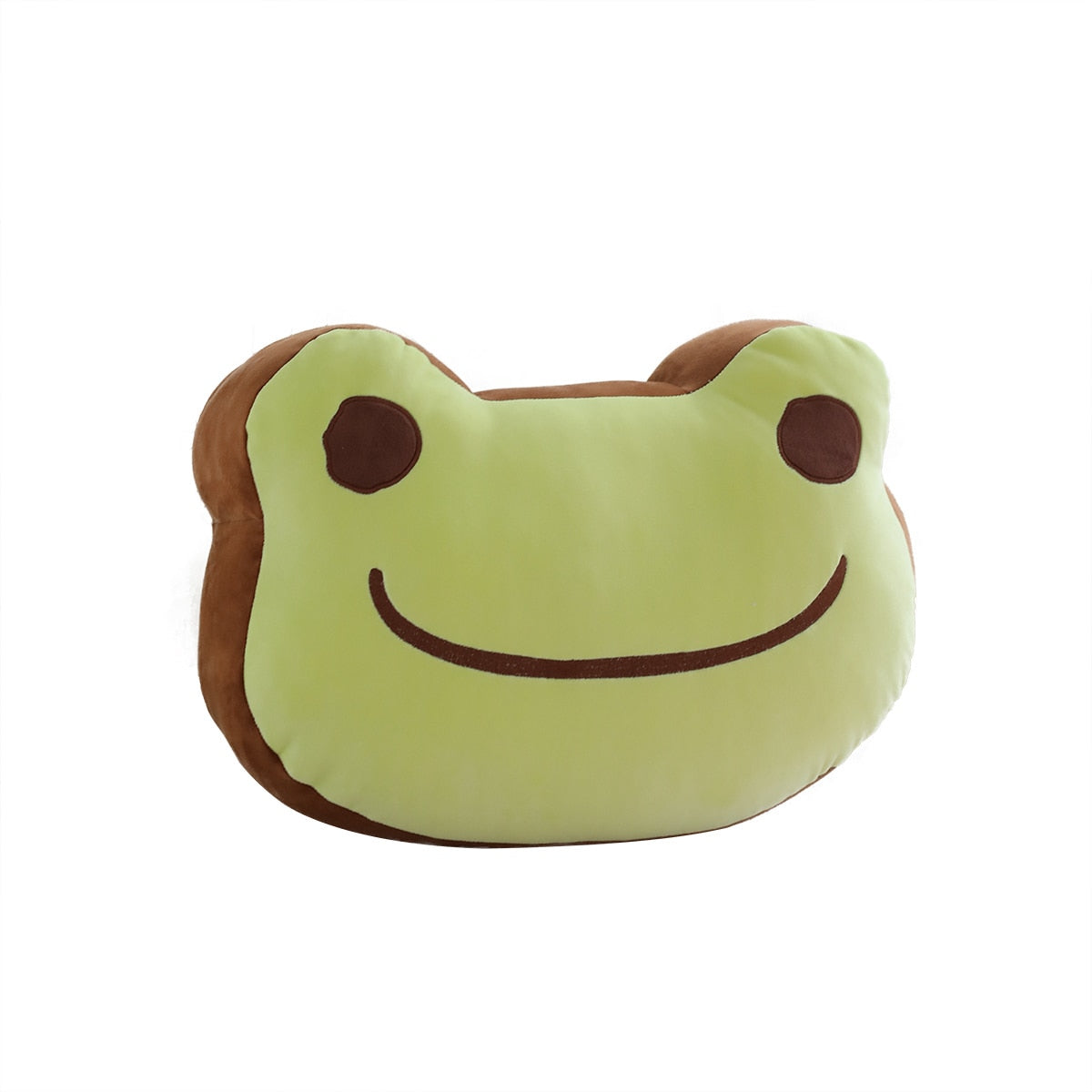 Happy Frog Pillow frog Pillows - Plushie Depot