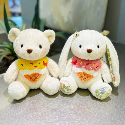 Happy Birthday Rabbit & Teddy Bear Stuffed Animals - Plushie Depot