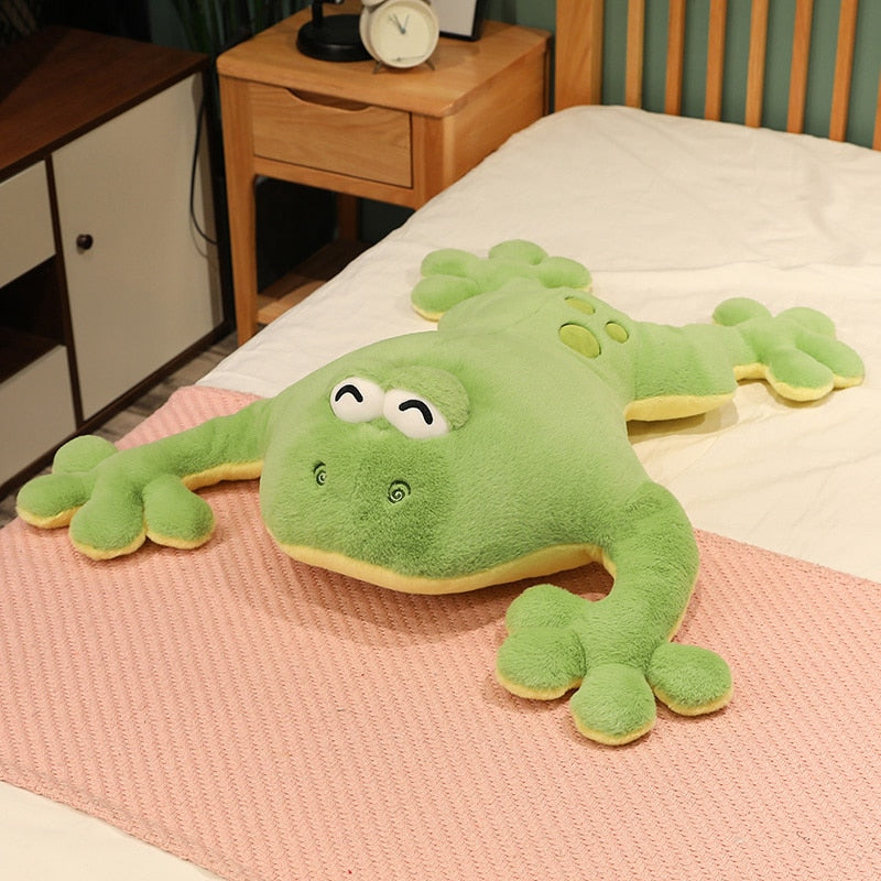 Hello Mr. Giant Frog Plush Toy Green Stuffed Animals - Plushie Depot