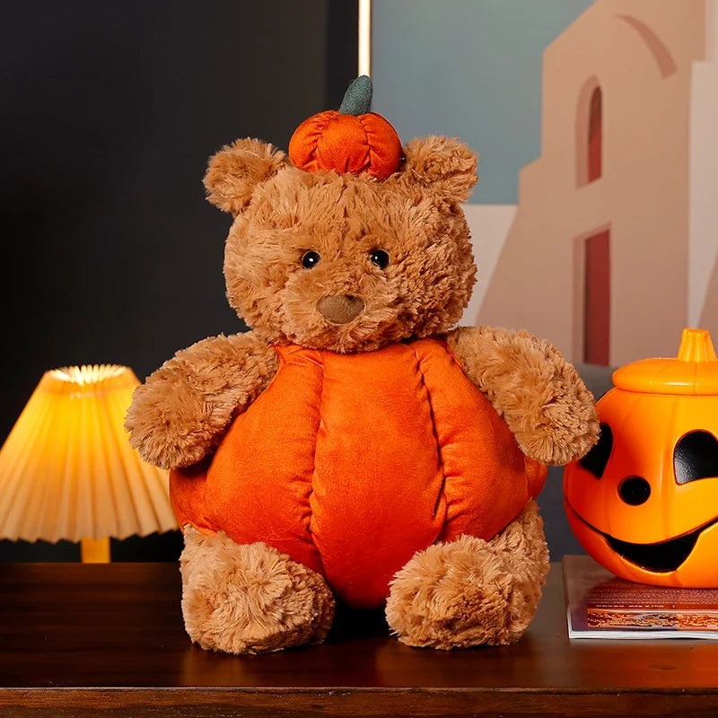 Cute Pumpkin Teddy Bear bear 12" Stuffed Animals - Plushie Depot