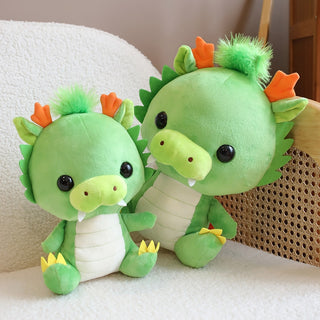 Cute Green Dragon Plushie - Plushie Depot