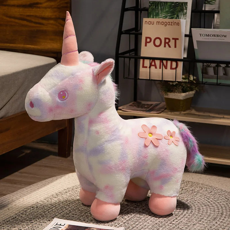 Flower Power Unicorn Plushies Pink Stuffed Animals - Plushie Depot