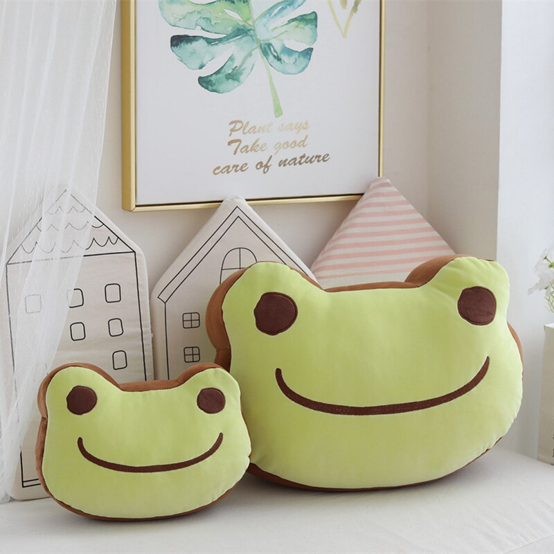 Happy Frog Pillow Pillows - Plushie Depot