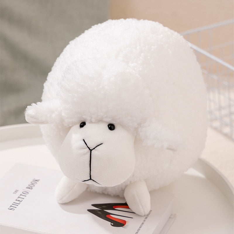 Grumpy the Fluffy Sheep White Stuffed Animals - Plushie Depot