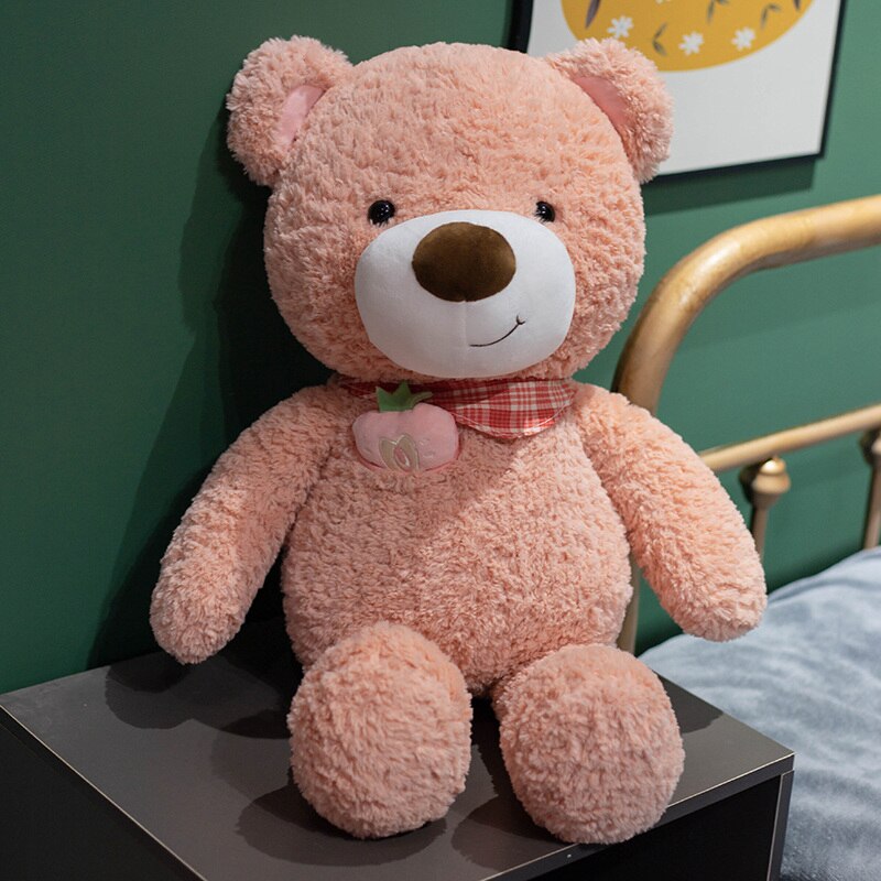 Kawaii Fruit Heart Teddy bears Pink Stuffed Animals - Plushie Depot