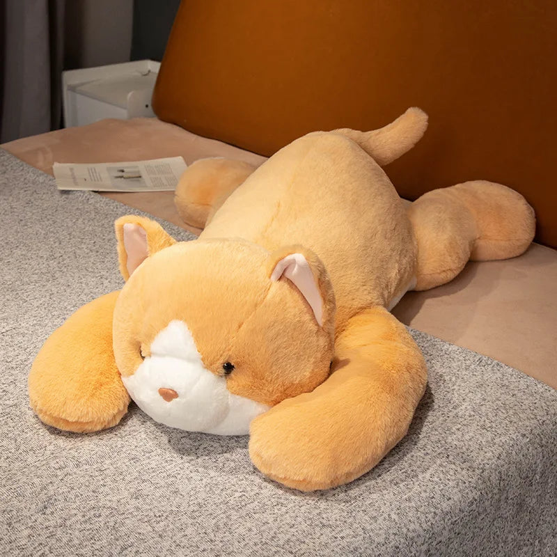 Giant Orange Cat Plushie Cat Stuffed Animals - Plushie Depot