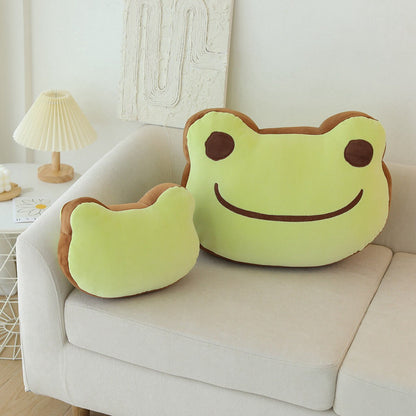 Happy Frog Pillow Pillows - Plushie Depot