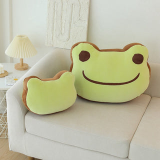 Happy Frog Pillow - Plushie Depot
