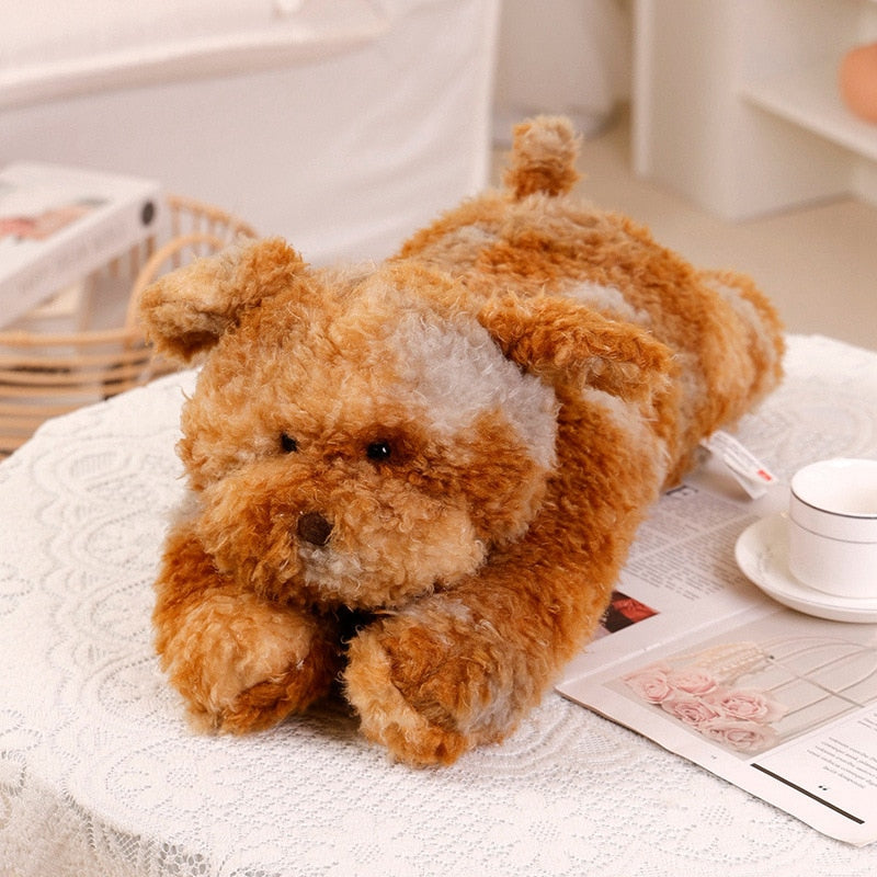 Super Fluffy Puppy Plushies Chocolate Color Stuffed Animals Plushie Depot