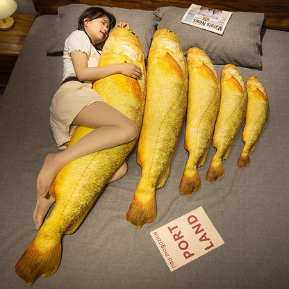 Giant Yellow Croaker Fish Plush Toy Stuffed Animals Plushie Depot