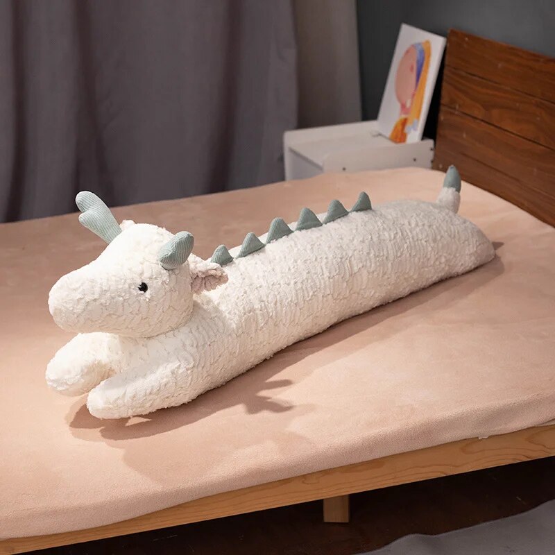 Roaringly Cute Dragon Plushie White Stuffed Animals - Plushie Depot