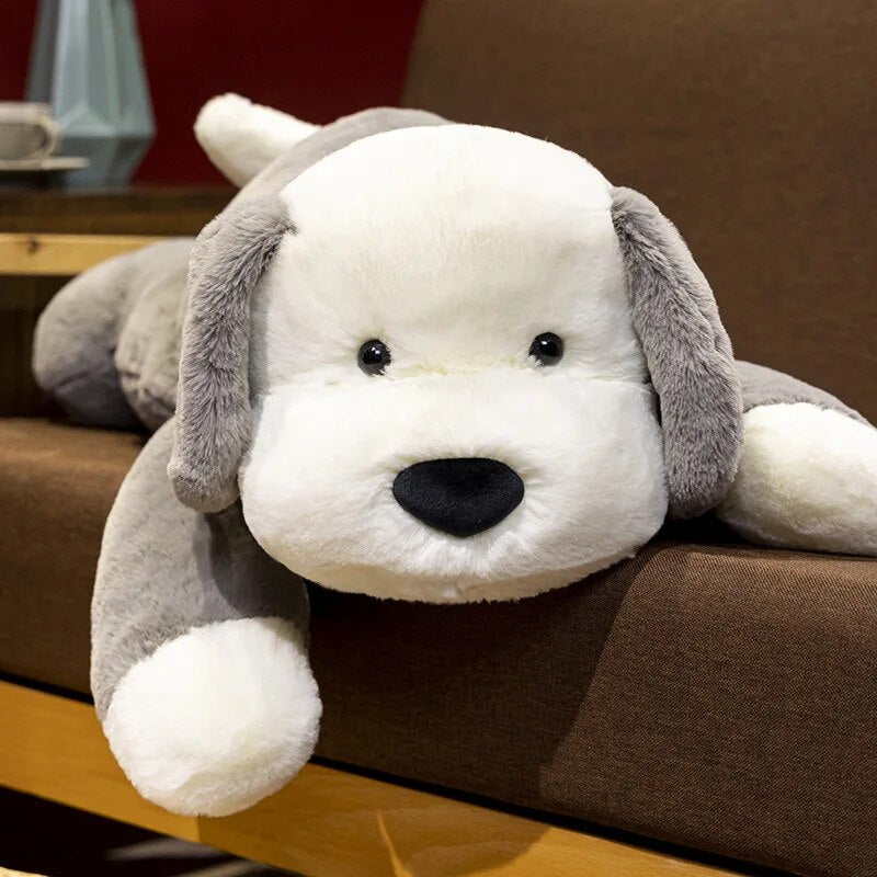 Lounging Larry the Dog Plushie Stuffed Animals - Plushie Depot