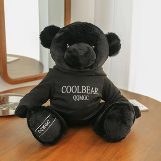 Cool Bear Teddy Black Plushie Depot