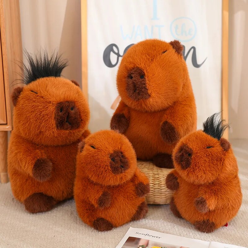 Fluffy Capybara Plushie Stuffed Animals - Plushie Depot
