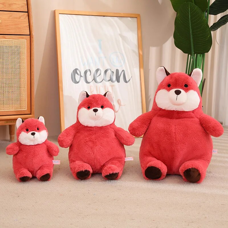 Chubby Red Fox Plushie Stuffed Animals - Plushie Depot