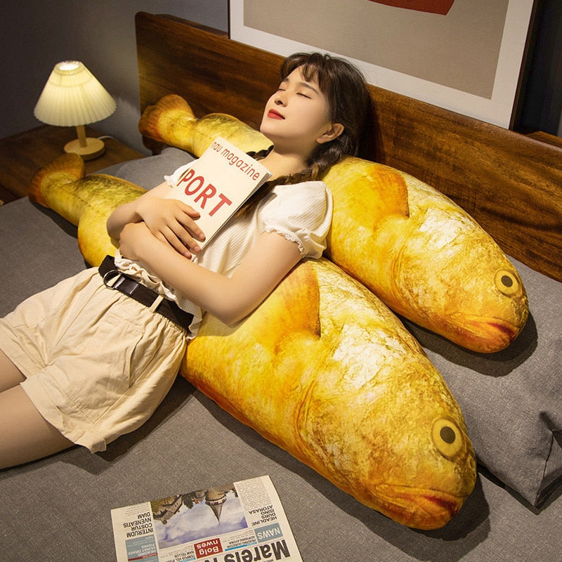 Giant Yellow Croaker Fish Plush Toy Stuffed Animals Plushie Depot