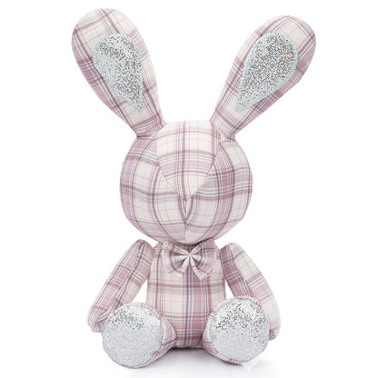 Super Plaid Bunny Rabbit B Stuffed Animals - Plushie Depot
