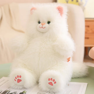 Mr. Fluffy The Kitty Cat Plushie White Plushie Depot