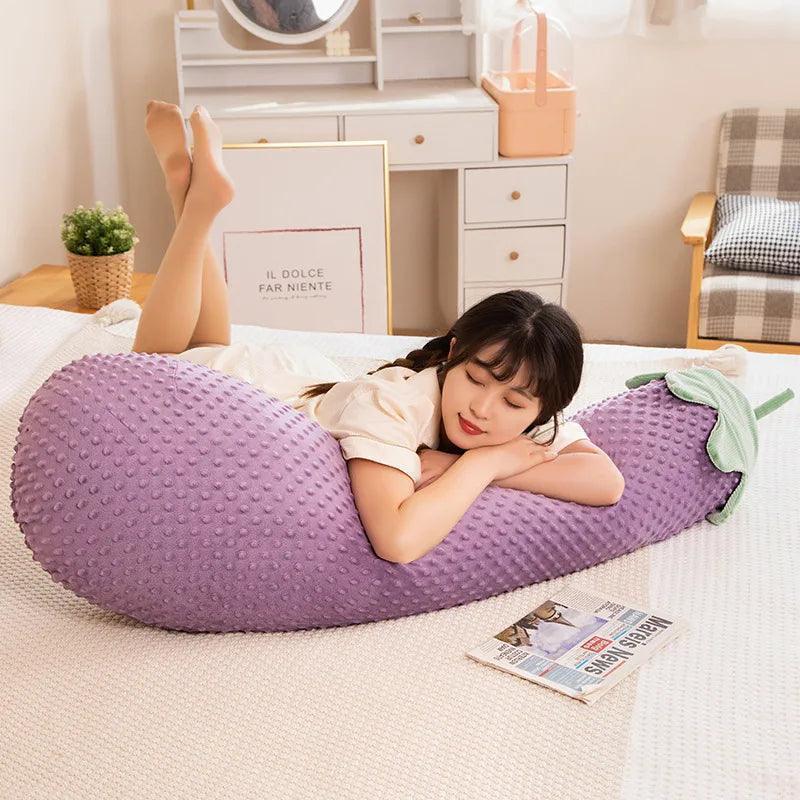Kawaii Giant Eggplant Plush Toy Plushie Depot