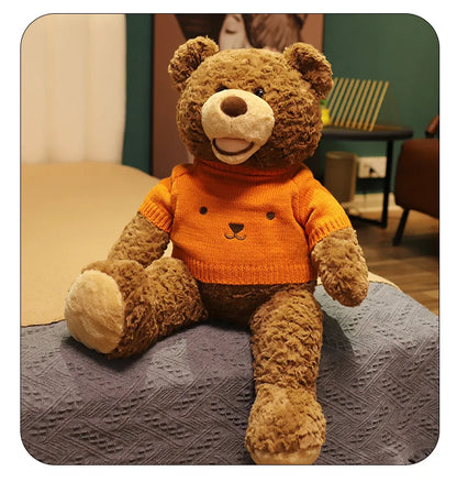 Smiley Face Sweater Teddy Bear Stuffed Animals - Plushie Depot