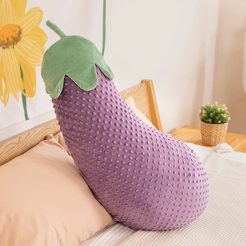 Eggplant Fruit Bear Crochet Plushie