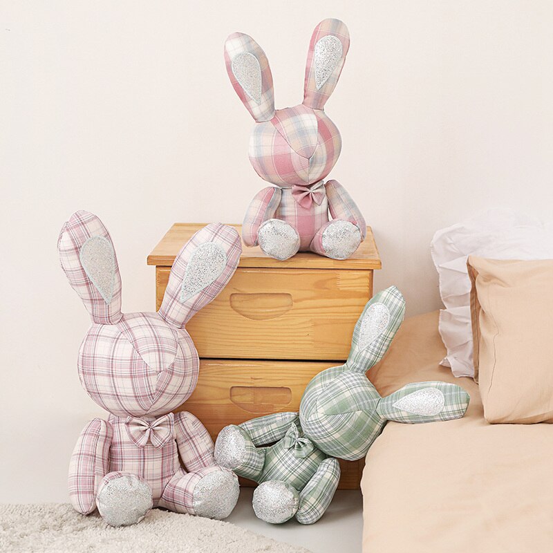 Super Plaid Bunny Rabbit Stuffed Animals - Plushie Depot