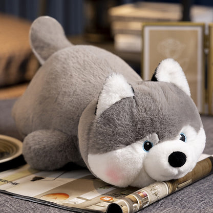 Kawaii Fluffy Husky Plushies Gray Stuffed Animals Plushie Depot