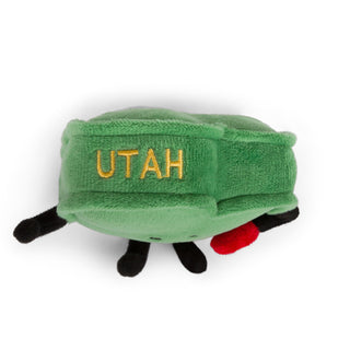 Utah Stuffed State Keychain – Plush Beehive State Bag Charm with Bee