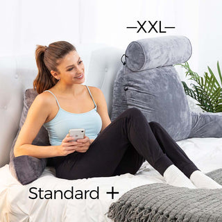 Standard+ Husband Pillow Adult Bed Back Rest Pillow w/ Arms