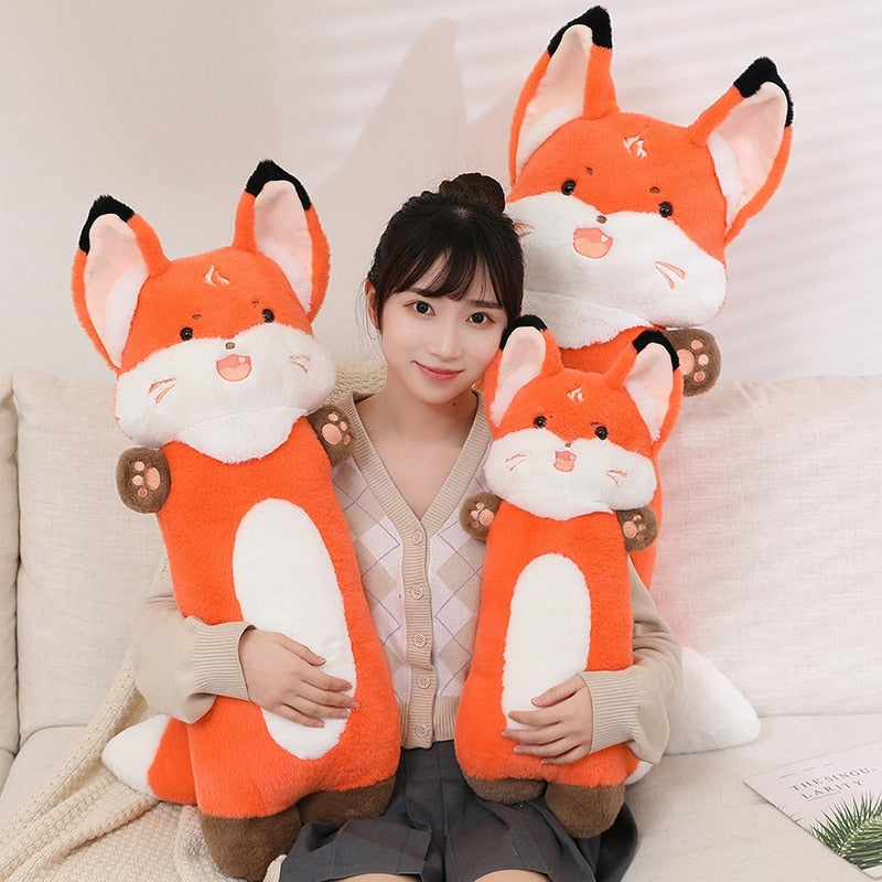 Kawaii Giant Fox Plushie Stuffed Animals - Plushie Depot