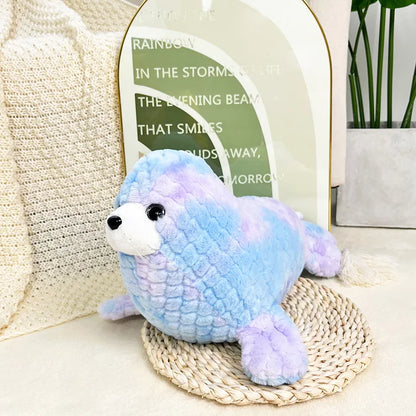 Colorful Seal, Sea lion & Narwhal Plushies Stuffed Animals - Plushie Depot