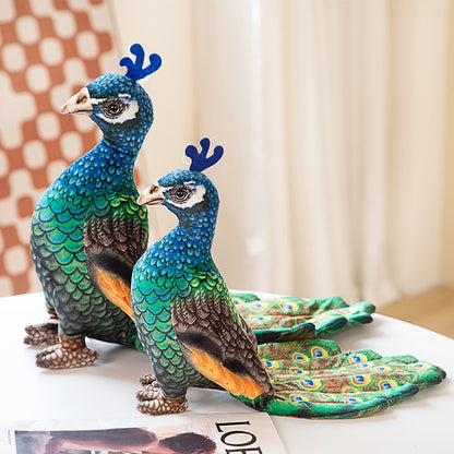 Realistic Peacock Plushies Stuffed Animals - Plushie Depot