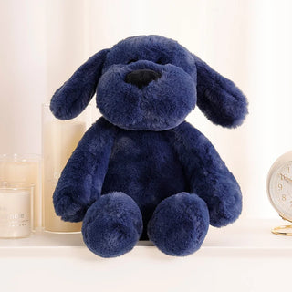 Cute Fluffy Puppy Plushies dark blue Plushie Depot